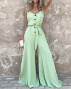 Camila Wide-Leg Belted Jumpsuit