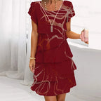 Sophia Elegant Printed Dress