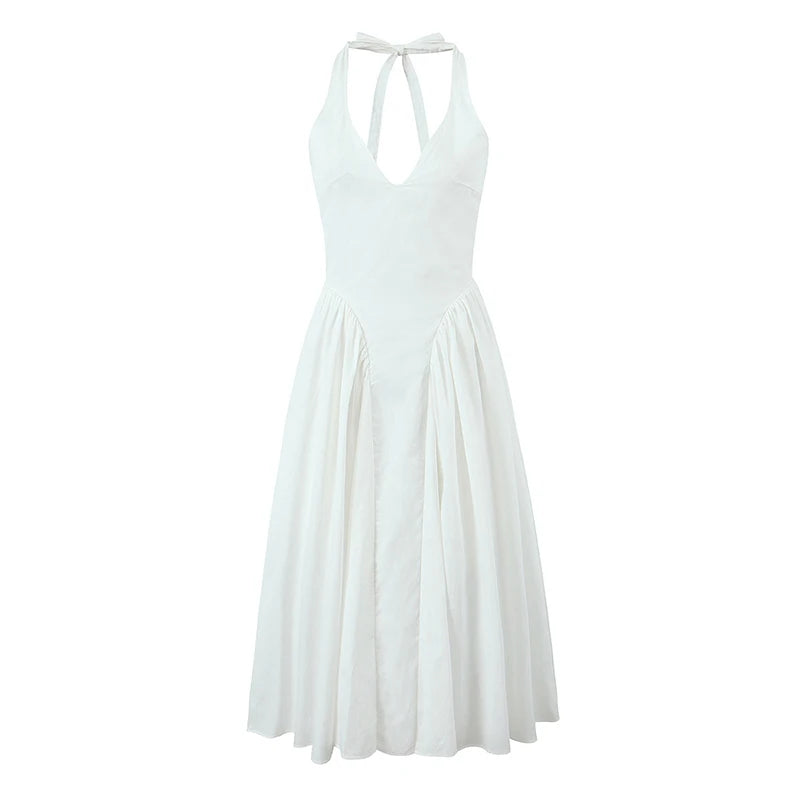 Sienna Halter A-Line Midi Dress