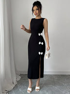 Clara Chic Bow Vest Dress