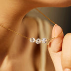 Elara Trio Stone Necklace