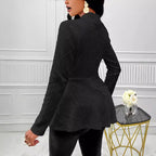 Serena Sculpt Cable Knit Blazer