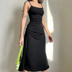 Verena Sleeveless Satin Dress