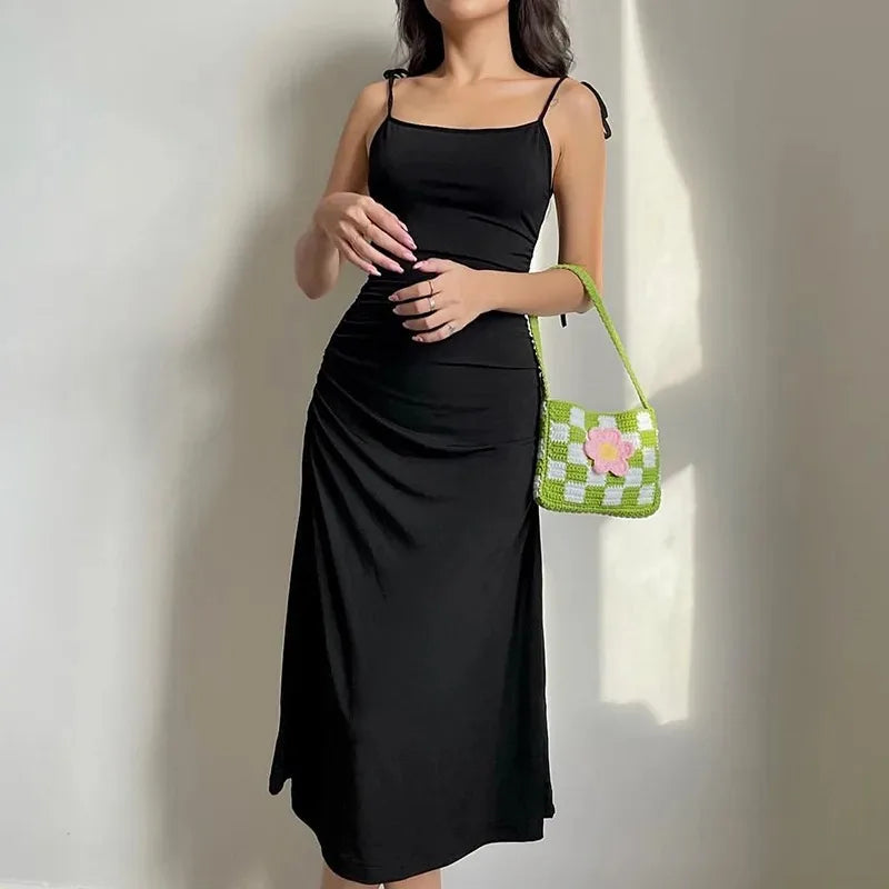Verena Sleeveless Satin Dress