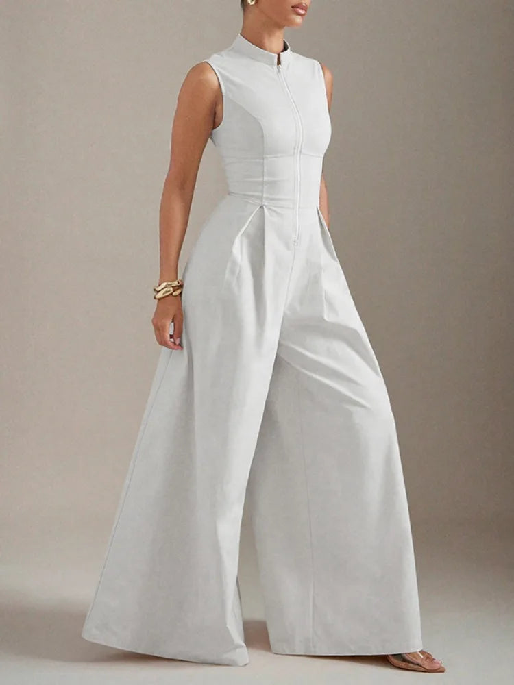 Selene Structured Zip Jumpsuit