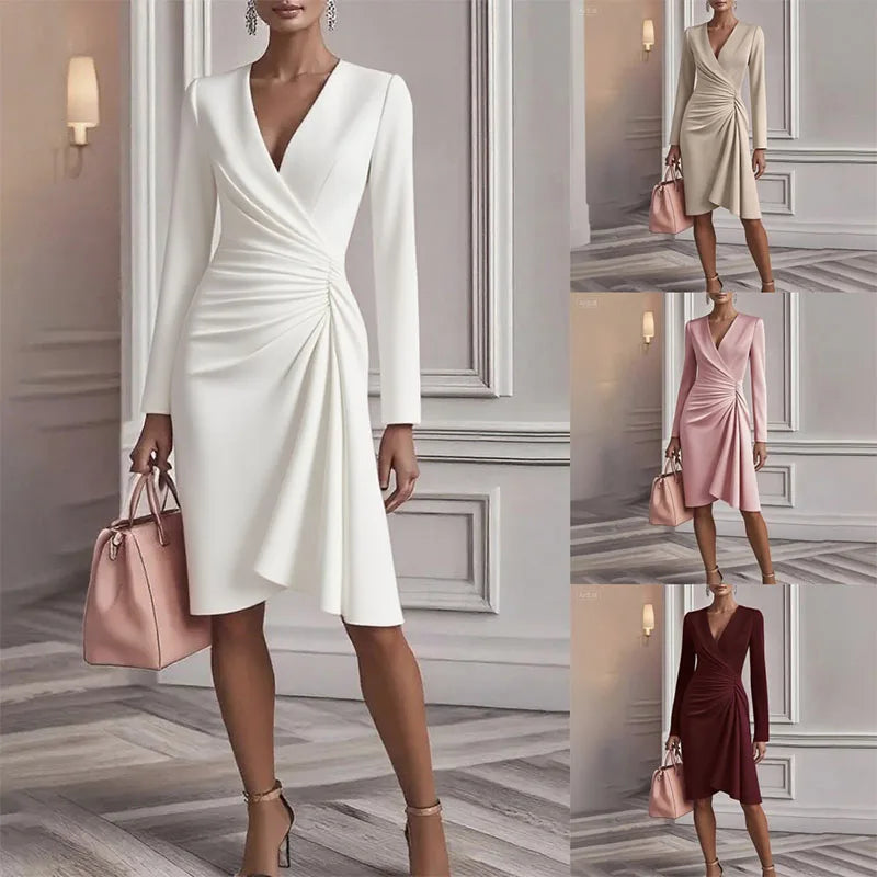 Mia Autumn Pleated Dress