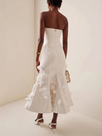 Marivelle Floral White Dress