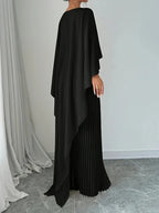 Amara Elegant Pleated Maxi Dress