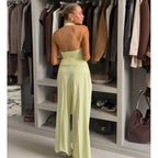 Elena Tailored Halter Waistcoat & Pant Set