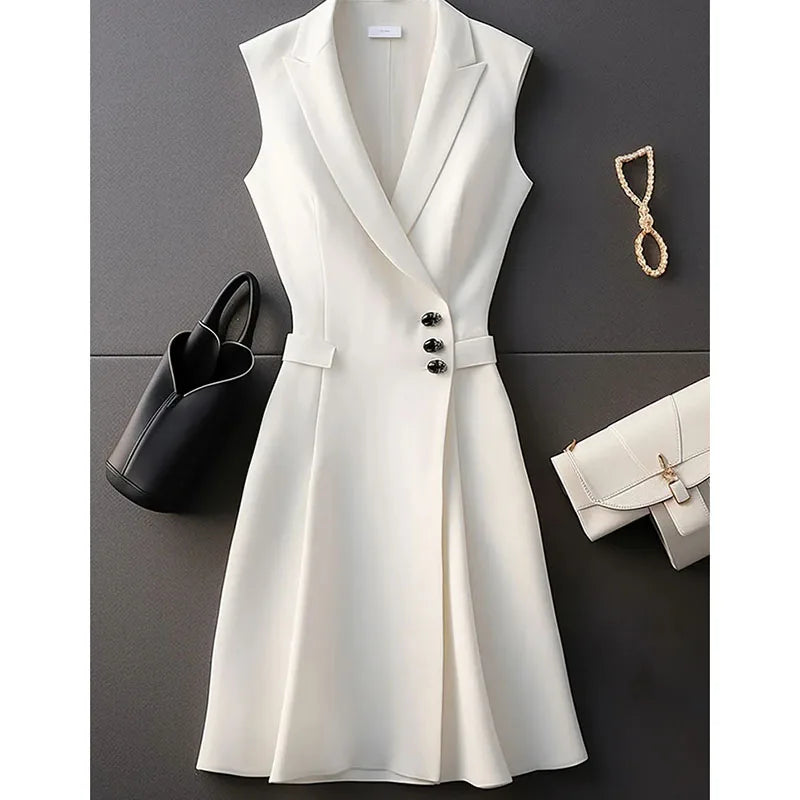 Marceline Tailored Vest Dress