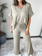 Clara Relaxed Wide-Leg Lounge Set