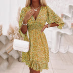 Lila Petal Breeze Midi Dress