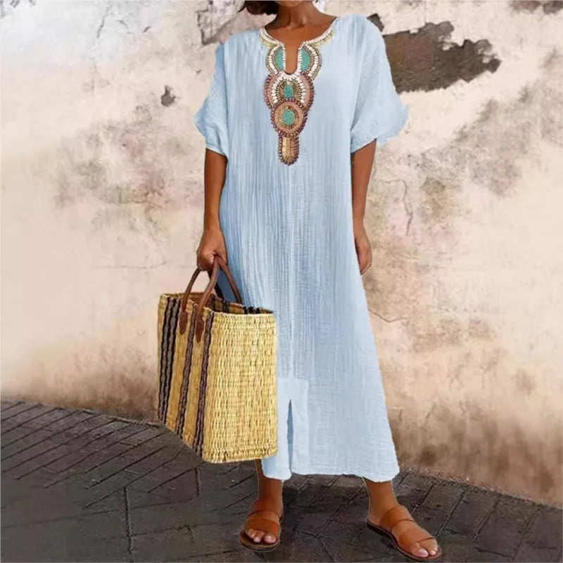 Lila Boho Soul Maxi Dress