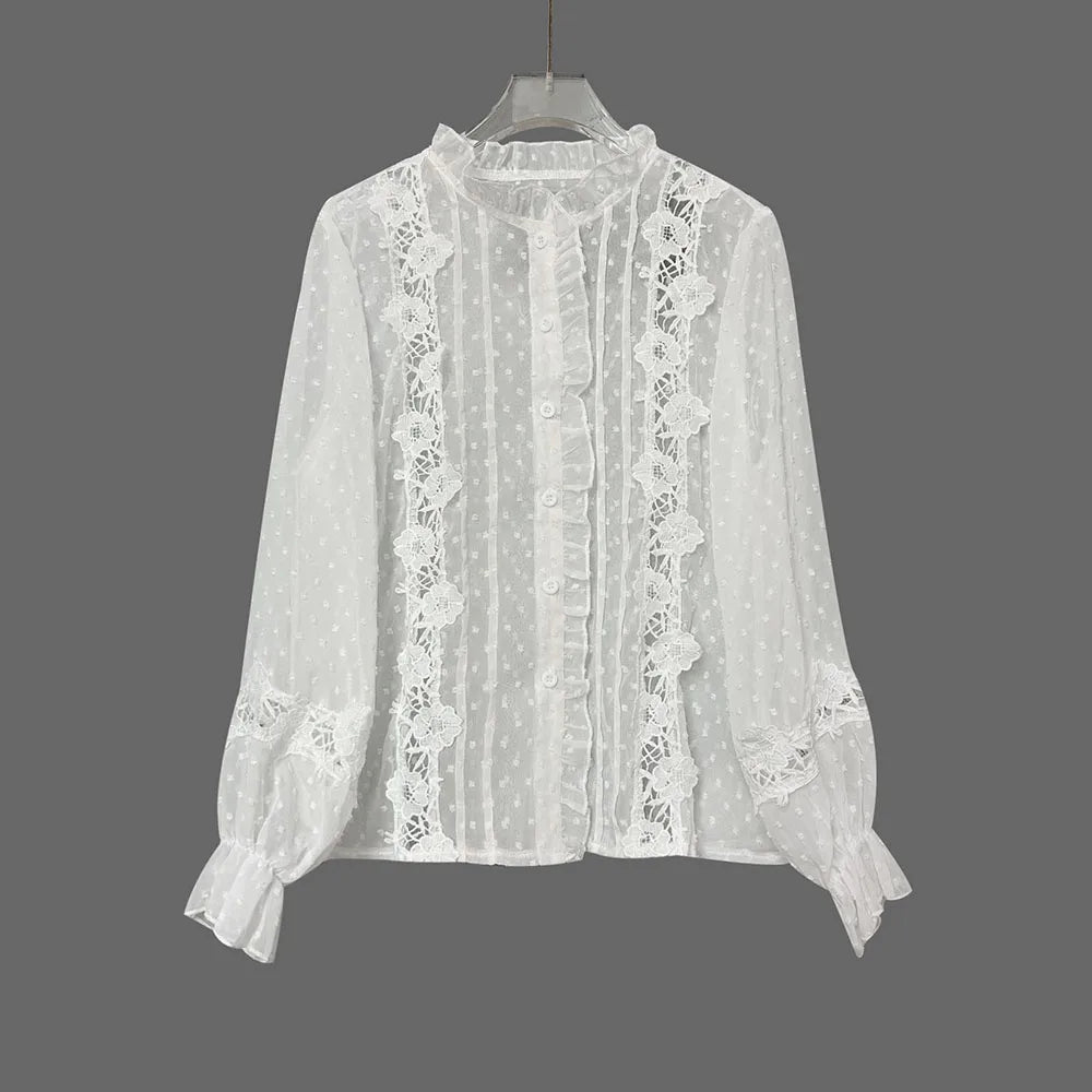Lilienne Snow Bloom Blouse