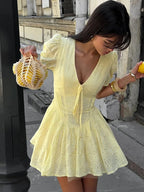 Liana Elegant Ruffle Mini Dress