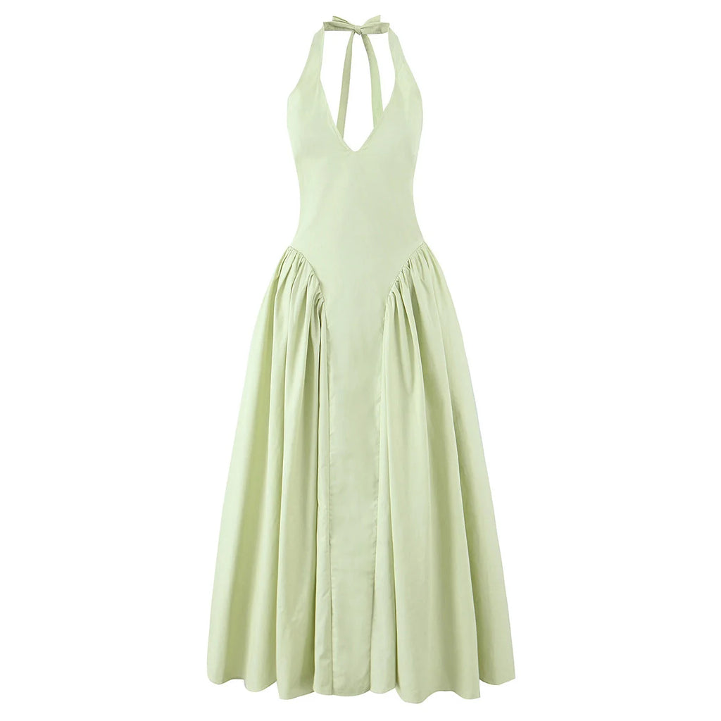 Sienna Halter A-Line Midi Dress