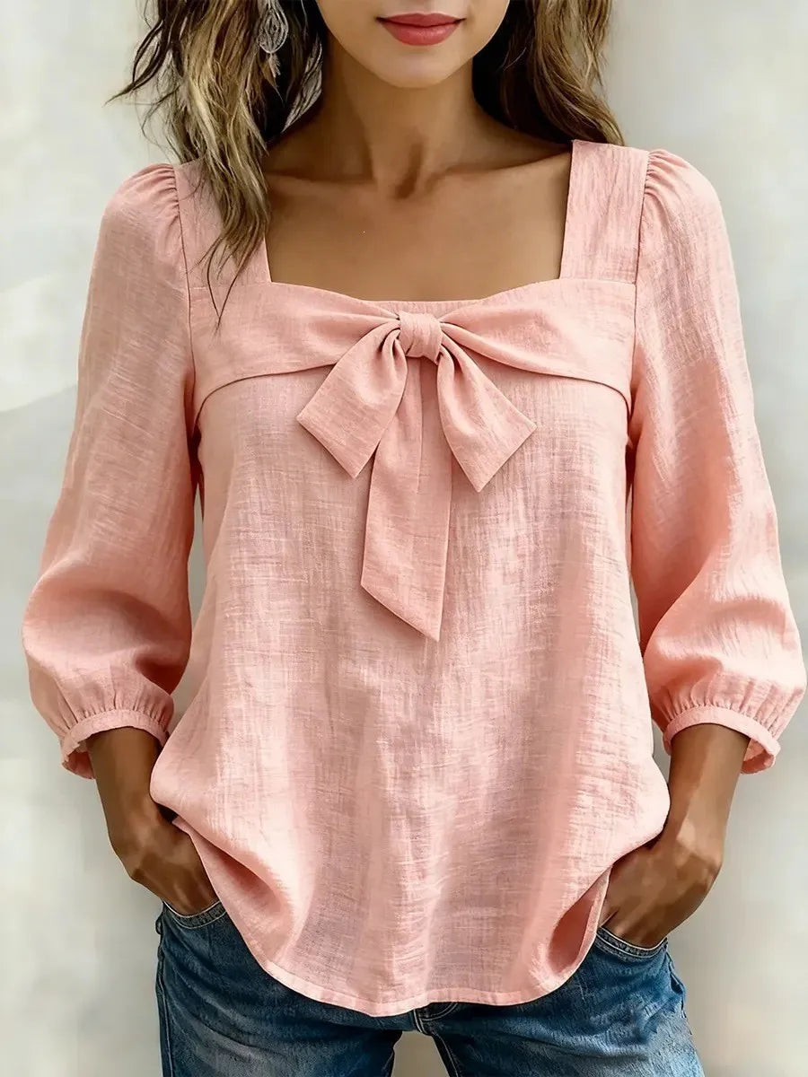Estelle Bow-Neck Blouse