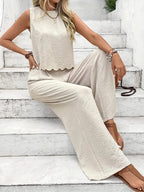 Leah Tie-Back Ruffle Hem Set