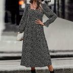 Florence Square-Neck Midi Dress — Alternate pose